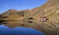 Dream lake house in mountain area Royalty Free Stock Photo